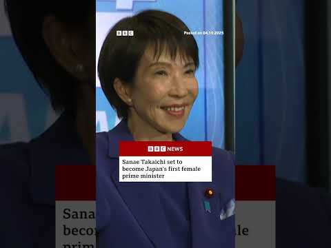 Sanae Takaichi is set to be Japan’s first female prime minister. #Japan #BBCNews