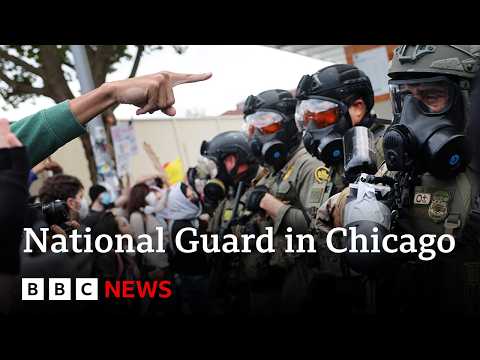 Donald Trump authorises deployment of 300 National Guard troops in Chicago | BBC News