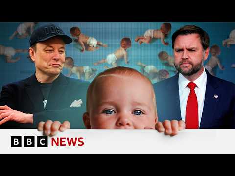 Why do Musk and Vance want more US babies? | BBC News