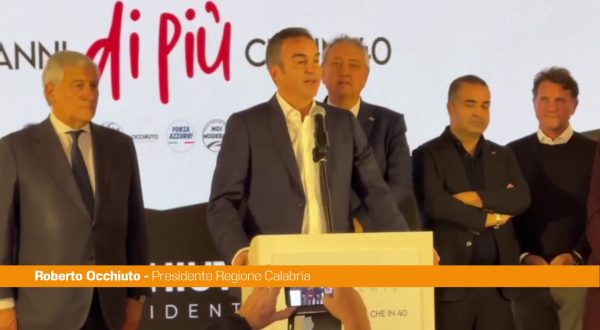 Occhiuto rieletto in Calabria “Lavoro e sacrifici vengono ripagati”