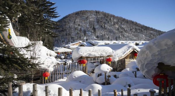 Cina, area turistica panoramica su ghiaccio e neve apre nello Heilongjiang