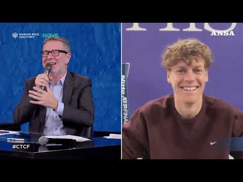 Sinner da Fazio dopo il trionfo, standing ovation del pubblico #news #ansa #atpfinals #sinner