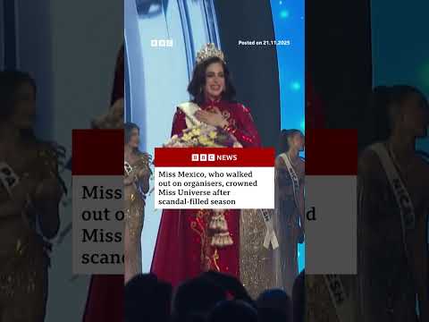 Miss Mexico crowned Miss Universe. #Mexico #MissUniverse #BBCNews