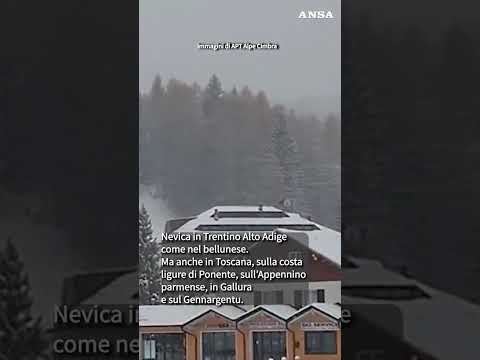 L’Italia si imbianca: tanta paura per un bus bloccato dalla neve #ansa #news
