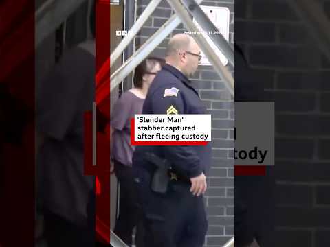 Morgan Geyser, the ‘Slender Man’ stabber, captured after fleeing custody. #BBCNews