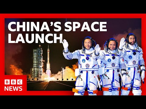 China launches spaceship to bring stuck astronauts back home | BBC News