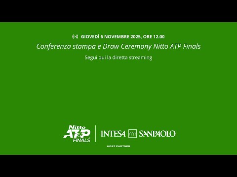 Conferenza stampa e Draw Ceremony Netto ATP Finals