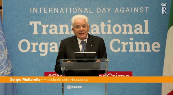 Mattarella “Cooperazione internazionale per vincere il crimine organizzato”