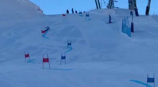 Federica Brignone si allena a Courmayeur, le immagini