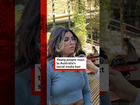 Young people react to Australia’s social media ban. #Australia #BBCNews