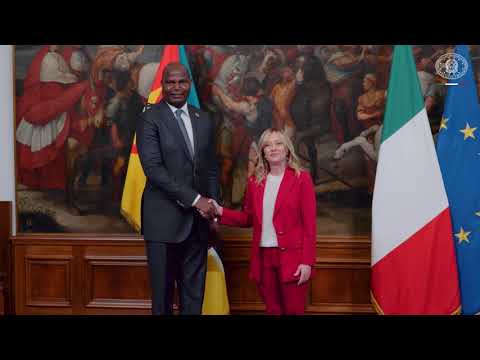 Incontro del Presidente Meloni con il Presidente della Repubblica del Mozambico