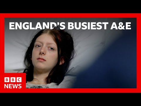 Inside England’s busiest A&E seeing hundreds of flu patients daily | BBC News