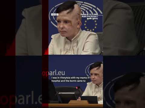 Interpreter in tears during Ukrainian boy’s testimony. #Ukraine #Russia #BBCNews