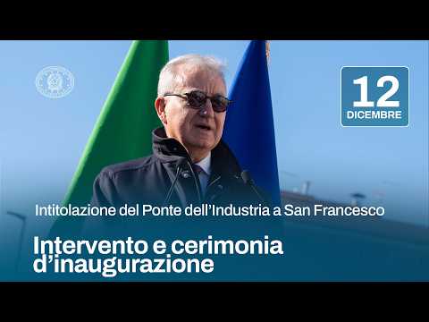 Intitolazione del Ponte dell’Industria a San Francesco, l’intervento del Sottosegretario Mantovano