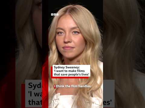 Sydney Sweeney wants to make films that ‘save people’s lives’. #SydneySweeney #BBCNews