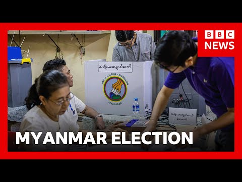 Polls close on first day of Myanmar’s widely criticised ‘sham’ election | BBC News