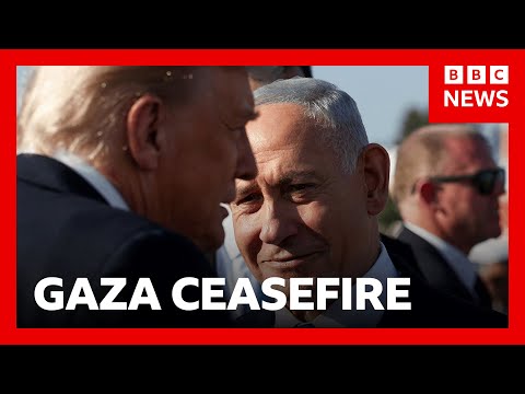 Trump hopes to reach phase two of Gaza ceasefire ‘very quickly’ | BBC News
