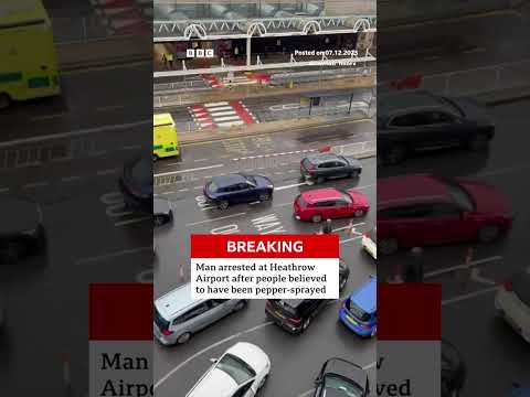 Police say it’s an isolated incident and not related to terrorism or protest. #Heathrow #BBCNews