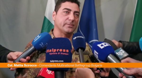 Nato, Scirocco “Multinational Battle Group Bulgaria a difesa fianco Est”