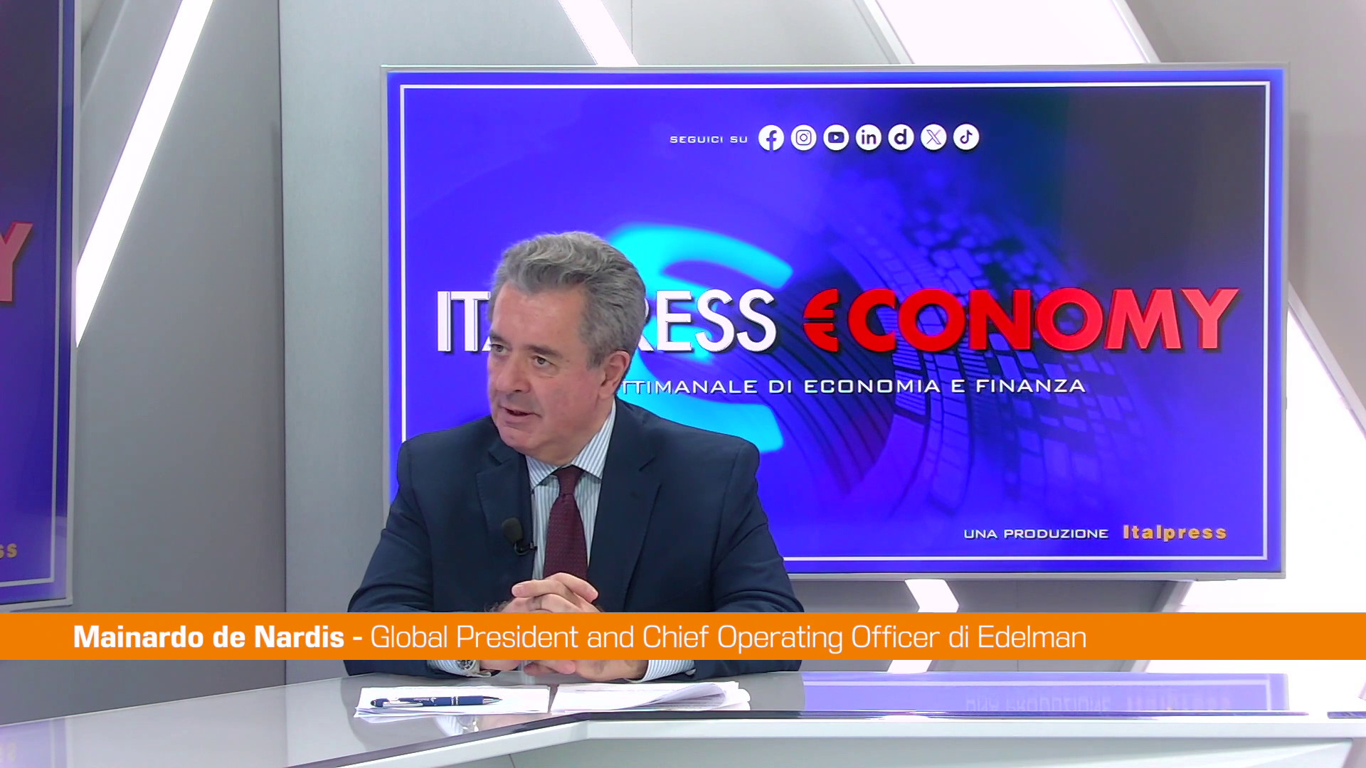 de Nardis &ldquo;Viviamo l'era della chiusura, ma il Made in Italy riesce a resistere&rdquo;