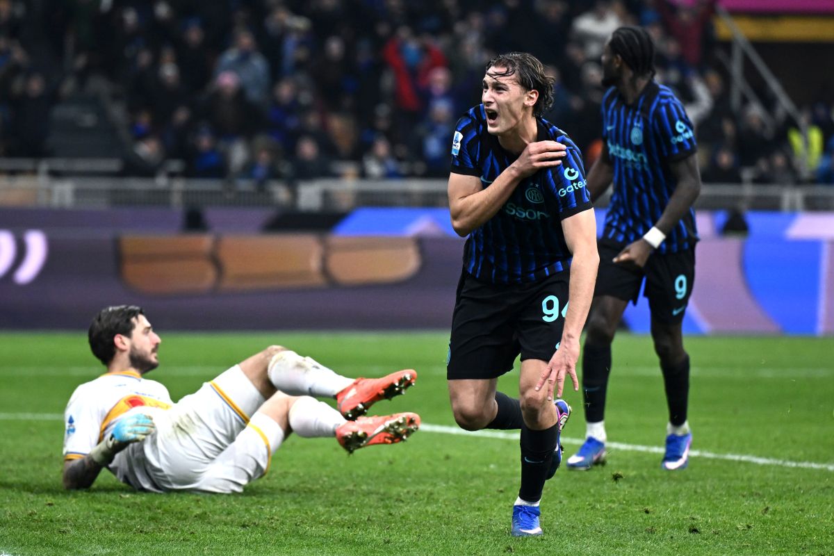 Pio Esposito firma l&rsquo;1-0 al Lecce, Inter a +6 e campione d&rsquo;inverno
