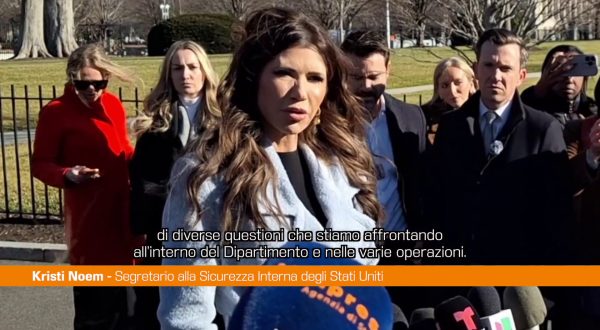 Usa, Noem “In Minnesota possibile uso dell’Insurrection Act”