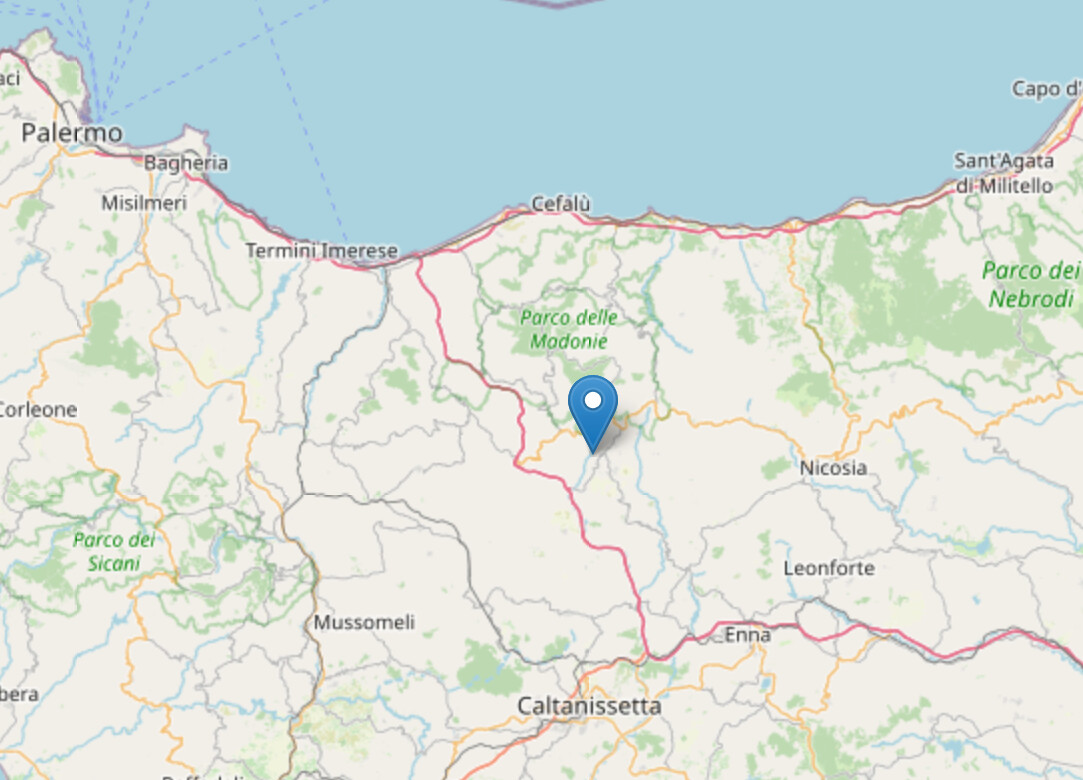 Scossa di terremoto nel Palermitano, sisma di magnitudo 3.1 a Blufi