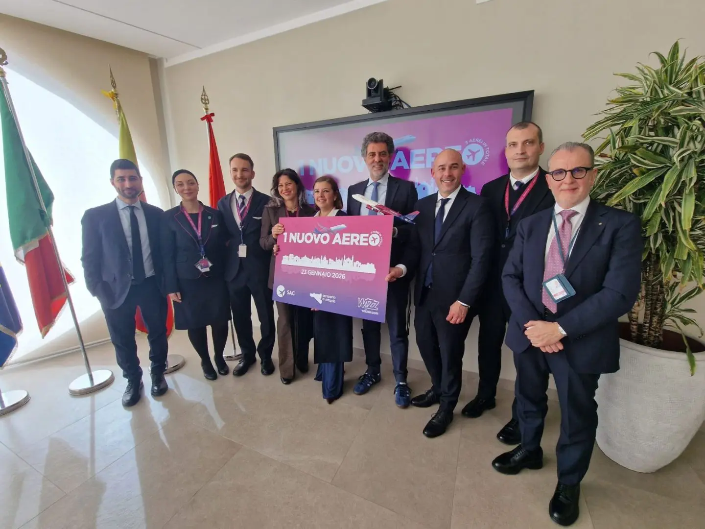 Sac e Wizz Air rafforzano la base di Catania, in arrivo un terzo aeromobile Airbus A321neo