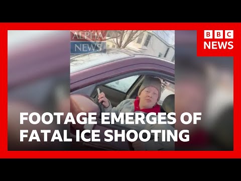 Video filmed by ICE agent who shot Minneapolis woman emerges | BBC News