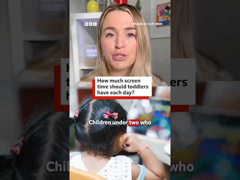 How much screen time should toddlers have? #ScreenTime #BBCNews