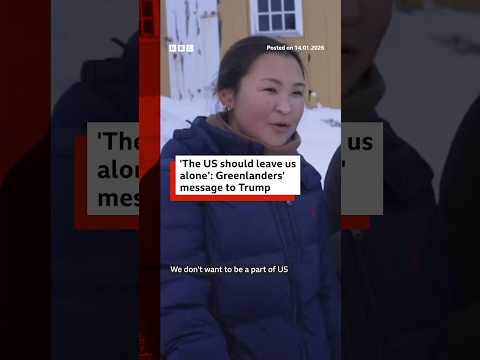 What message do Greenlanders want to give to Donald Trump? #Greenland #US #BBCNews