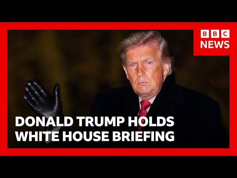LIVE: US President Donald Trump holds White House briefing | BBC News