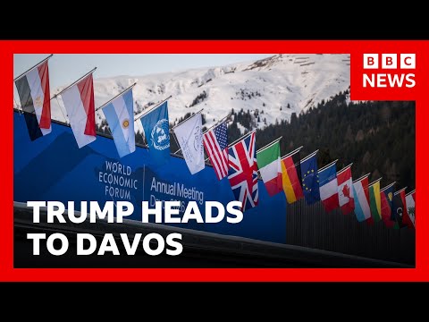 President Trump heads to Davos as Greenland tensions rise | BBC News