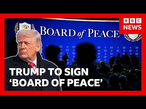 LIVE: Donald Trump to sign ‘Board of Peace’ with international leaders | BBC News