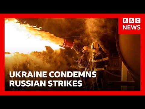 Ukraine condemns ‘brutal’ Russian strikes ahead of second day of peace talks | BBC News