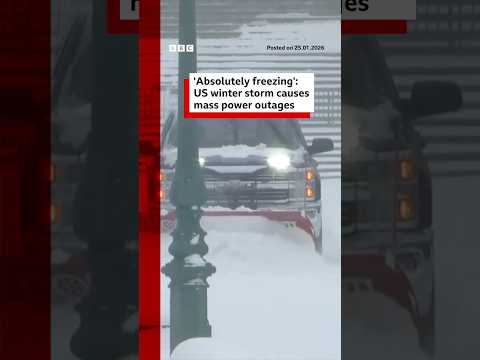 ‘Absolutely freezing’ winter storm causes mass power outages in US. #Storm #Weather #BBCNews