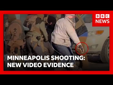 Minneapolis shooting: video appears to show victim disarmed before being shot dead | BBC News