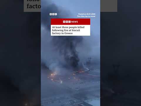 At least three killed in Greece biscuit factory fire. #Greece #Fire #Drone #BBCNews
