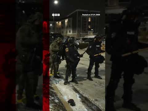 Protest at hotel where US immigration chief reportedly staying. #BBCNews