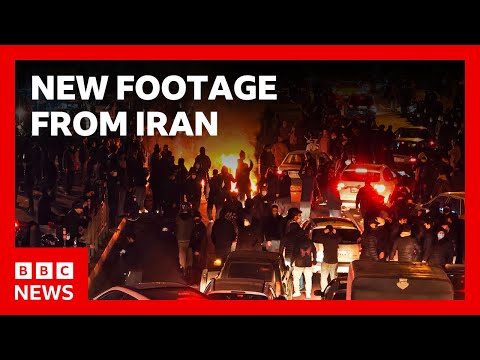 New videos emerge from Iran as death toll continues to rise | BBC News