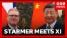 UK PM Keir Starmer meets Chinese President Xi Jinping | BBC News