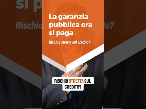 La garanzia pubblica ora si paga: rischio stretta sul credito?