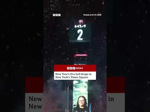 New York welcomes in 2026. #NewYear #NewYork #BBCNews