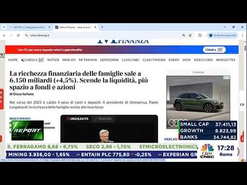 Unimpresa su Class Cnbc – report – 06/01/2026 – 17.00