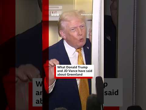 Donald Trump has been discussing “a range of options” to acquire Greenland. #Trump #BBCNews