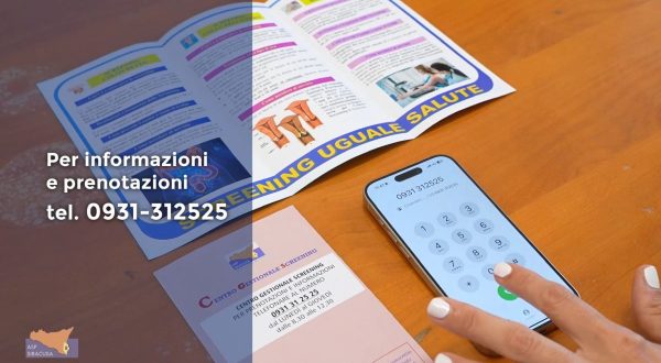 Screening oncologici, nel 2025 più adesioni all’Asp di Siracusa