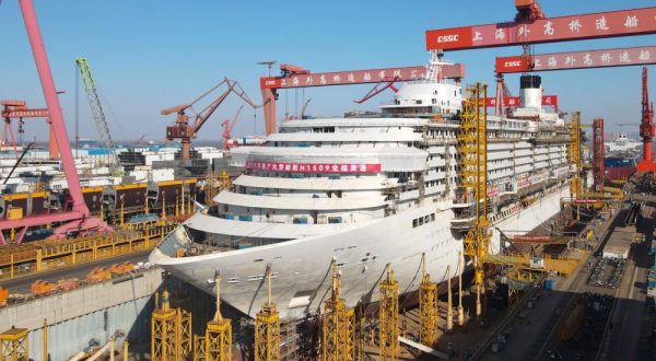 Cina, entro fine anno la seconda grande nave da crociera prodotta nel Paese