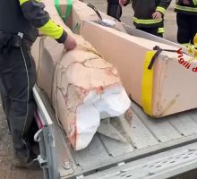 Recuperata a Niscemi la croce caduta nella frana