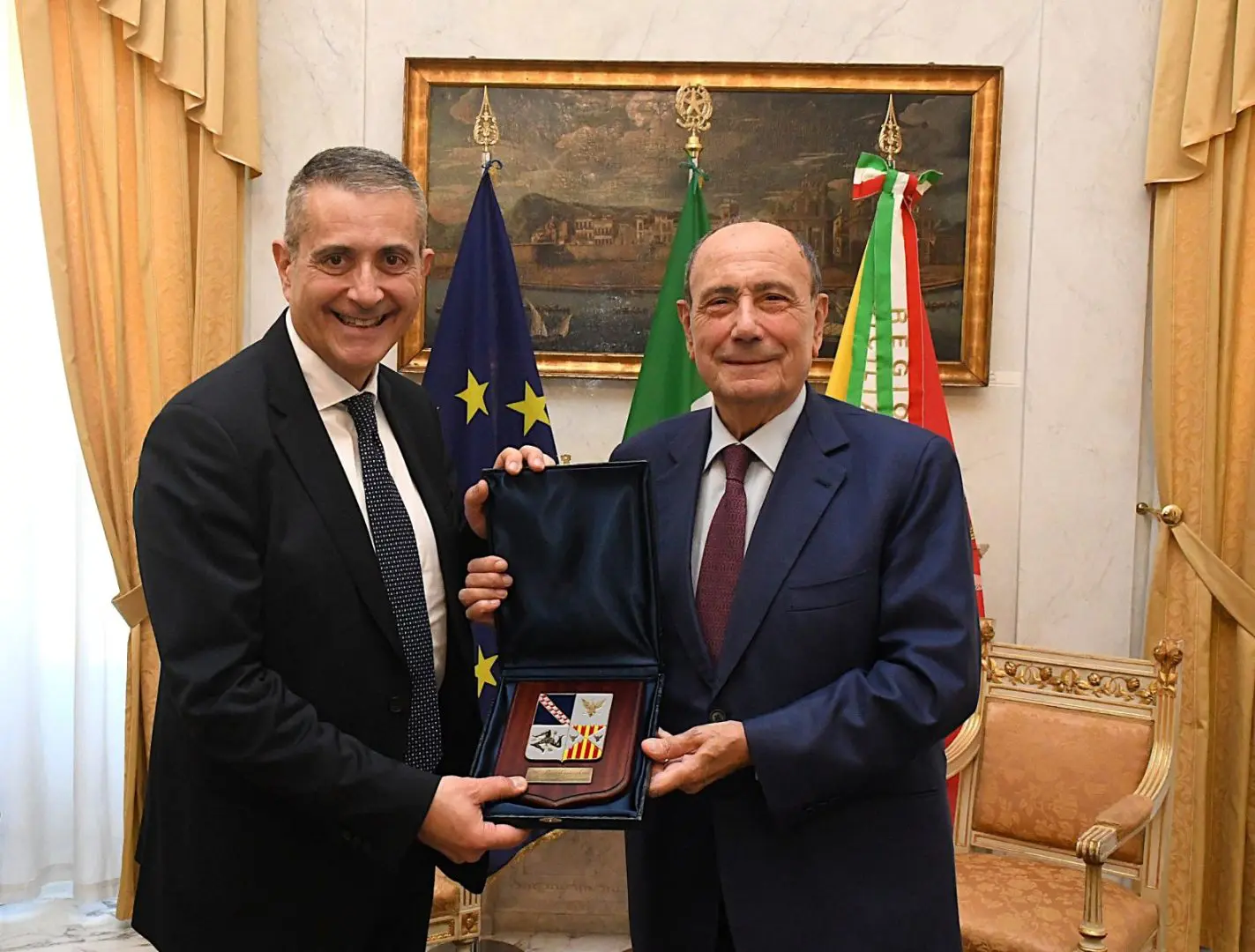 Schifani riceve il comandante generale delle Capitanerie di porto – Guardia Costiera