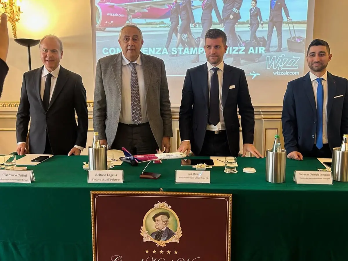 L’aeroporto di Palermo torna a essere base Wizz Air, 10 rotte verso 7 paesi